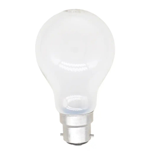 frost light bulb on a white background