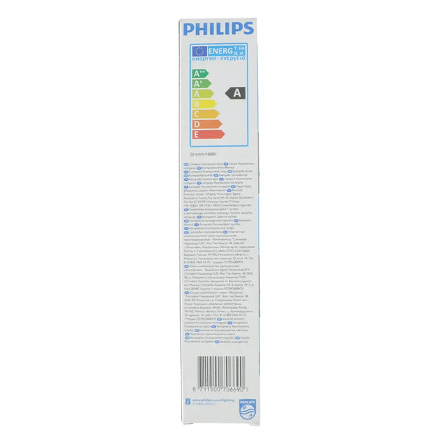 Philips Master PL-L 4Pins Compact Fluorescent Light Bulb 2G11 18W/840/4P