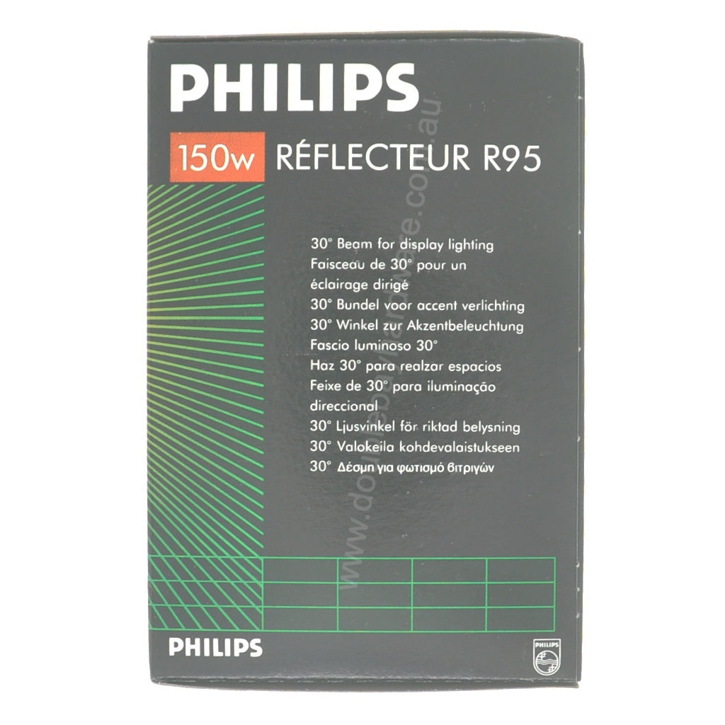 Philips R95 Incandescent Reflector Light Bulb E27 150W 240V 36094