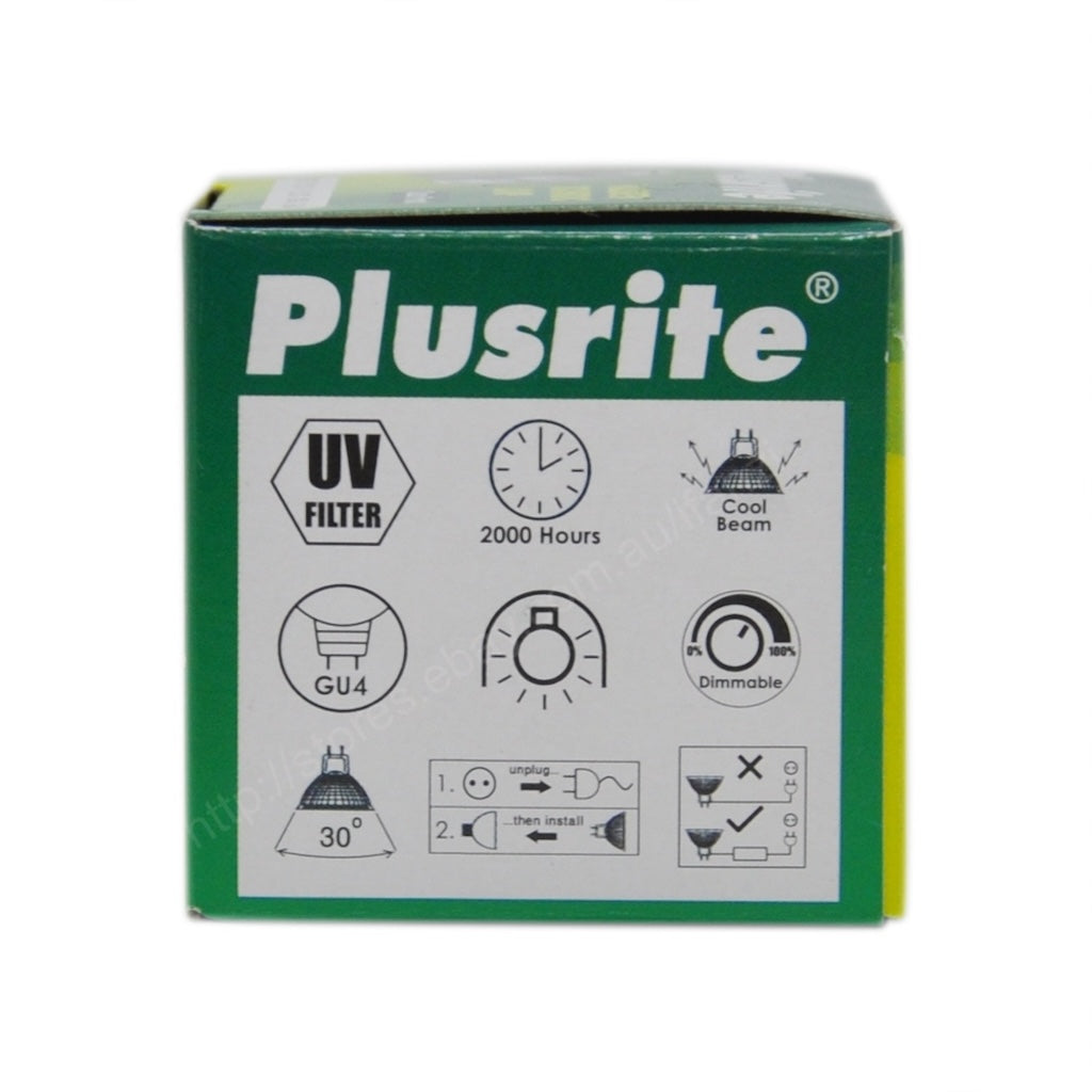 Plusrite Halogen Dichroic Light Bulb MR11 12V 35W 30° 625024