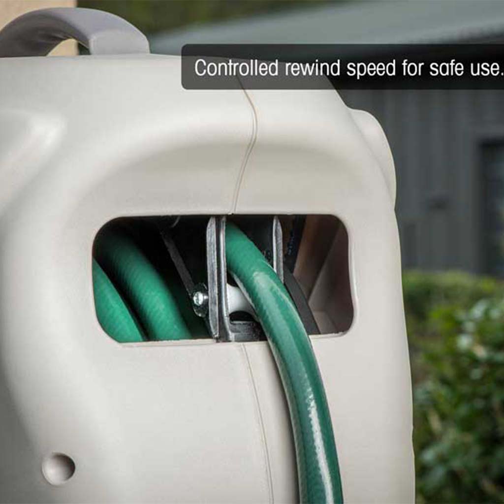 Wall Mounted 20m Auto Wind Hose Reel