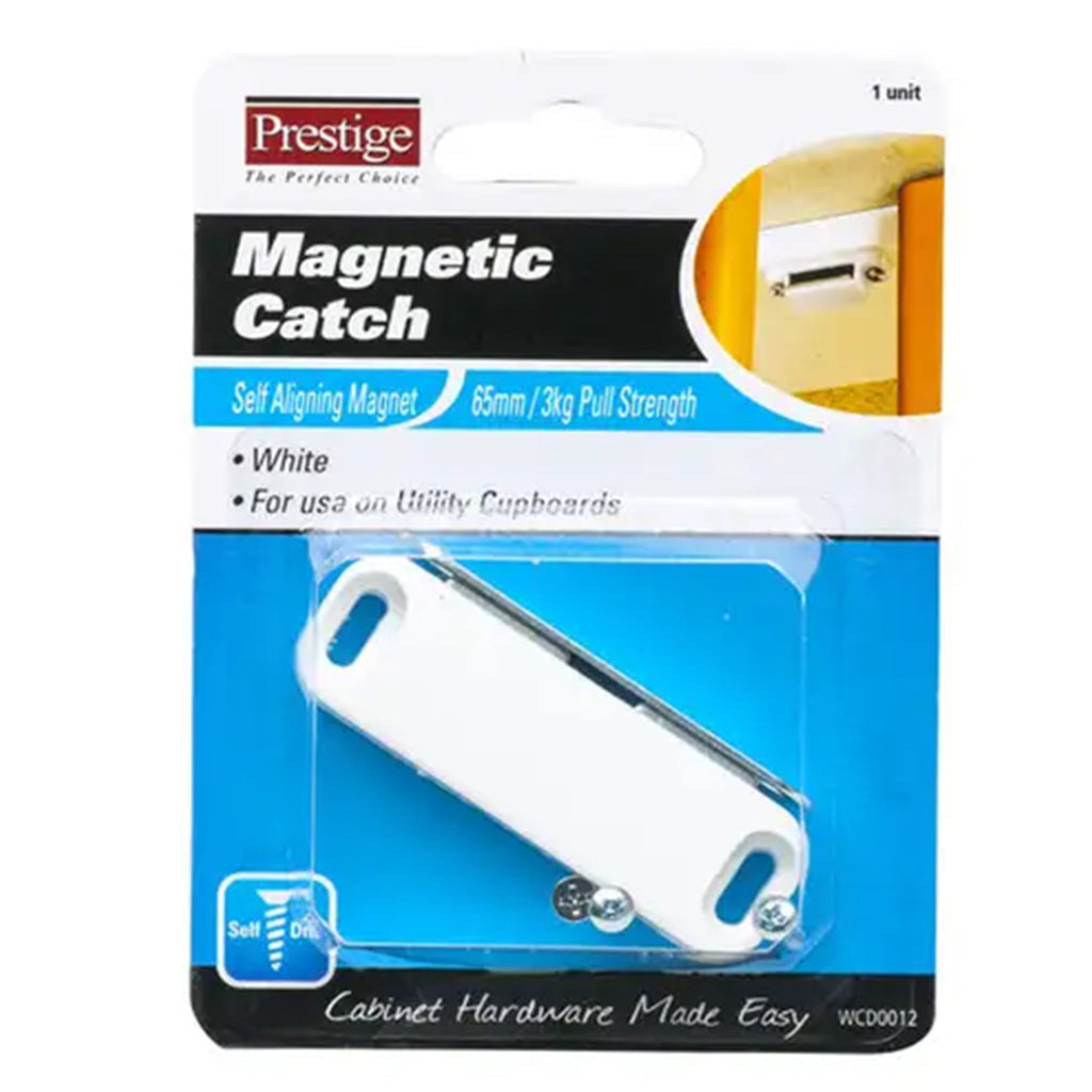 Prestige Magnetic Catch 65mm 3Kg White WCD0012