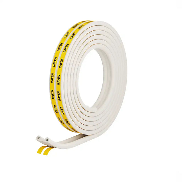 RAVEN Weather Strip for Doors Windows 3-5mm Gaps White RP48-R48W