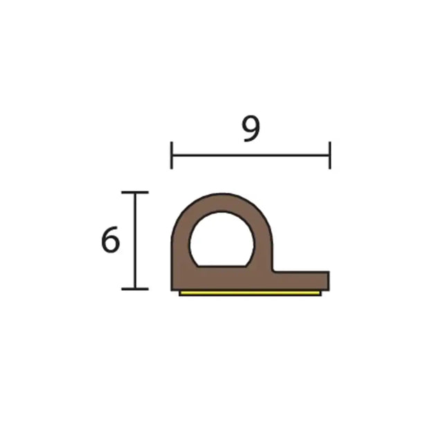 RAVEN Weather Strip for Doors Windows 3-5mm Gaps White RP48-R48W