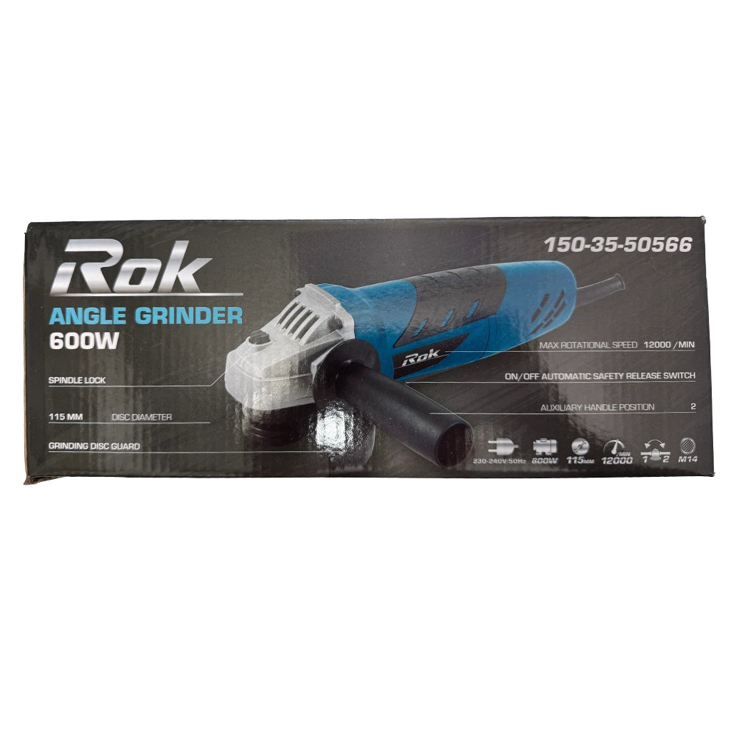 ROK 600W Angle Grinder 115mm 150-35-50566