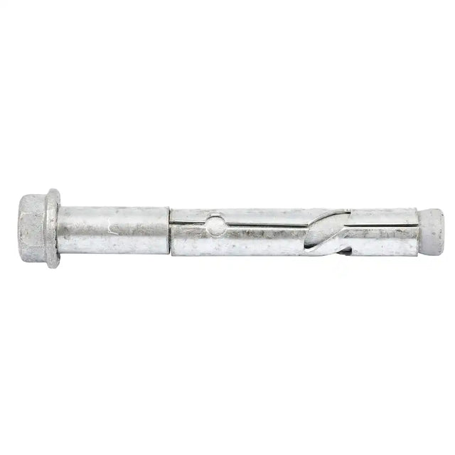 Metal expansion bolt on a white background