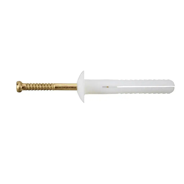 White tube with red text on a white background