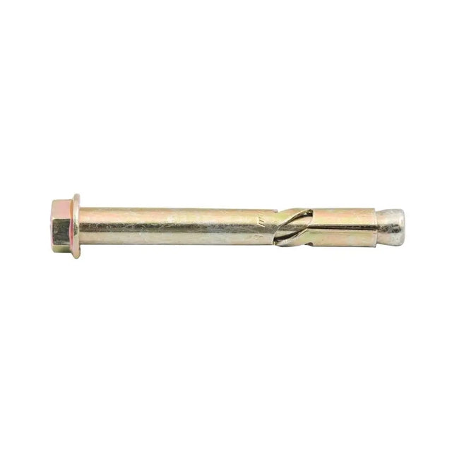 Metal expansion bolt on a white background