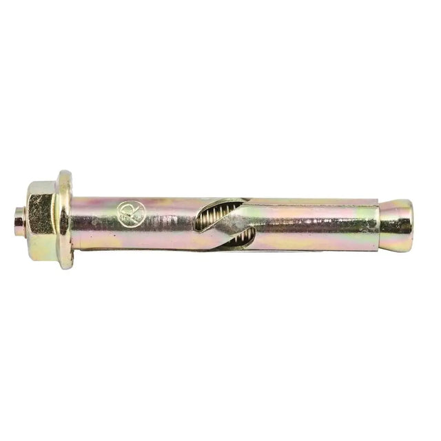 Metal expansion bolt on a white background