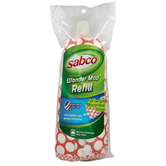 Sabco Wonder Mop Refill package on a white background