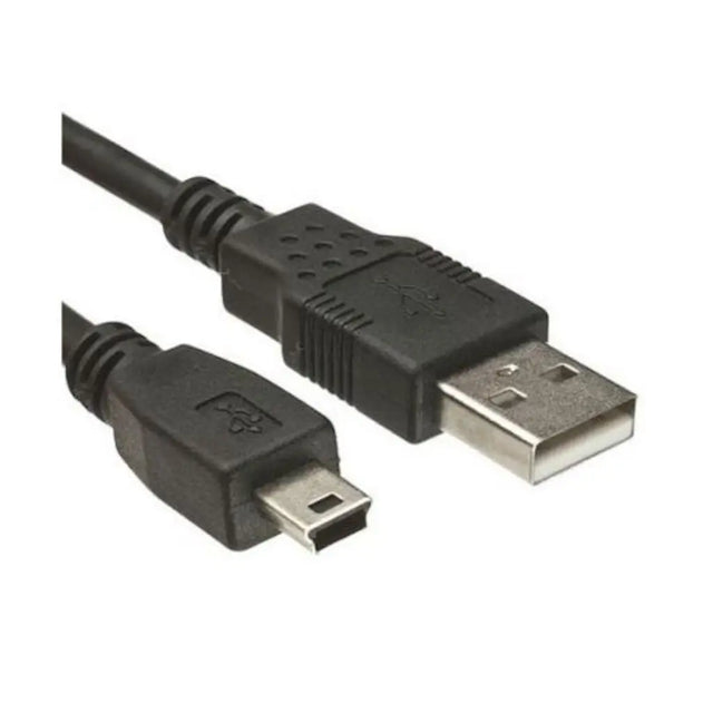 USB cable with different connectors on a white background