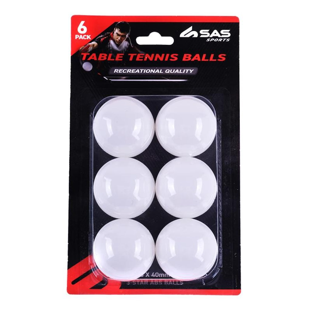 SAS Table Tennis Balls 6Pcs 272761