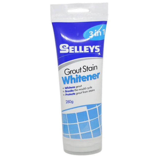 Selleys Grout Stain Whitener packaging on a white background