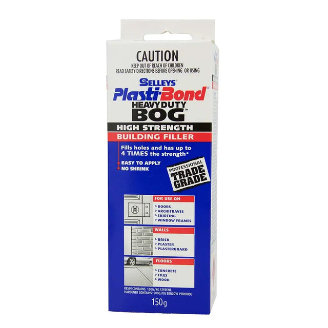 Box of Selleys Plasti-Bond Heavy Duty BOG High Strength Building Filler on a white background