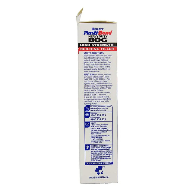 Box of Selleys PlastiBlend Beauty Bog High Strength Building Filler on a white background