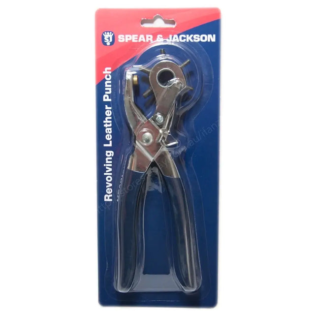 Spear & Jackson revolving leather punch in packaging on a white background