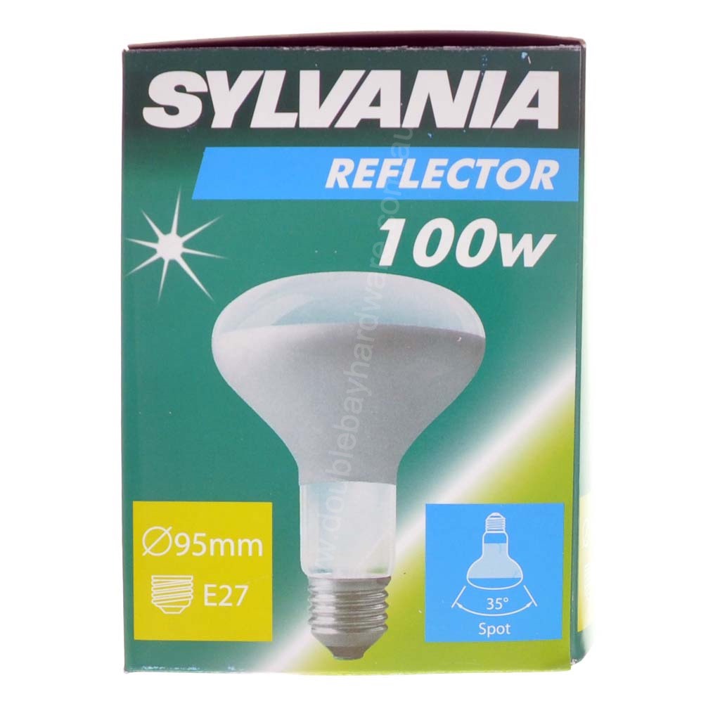 SYLVANIA R95 Reflector Incandescent Light Bulb E27 240V 100W 140010