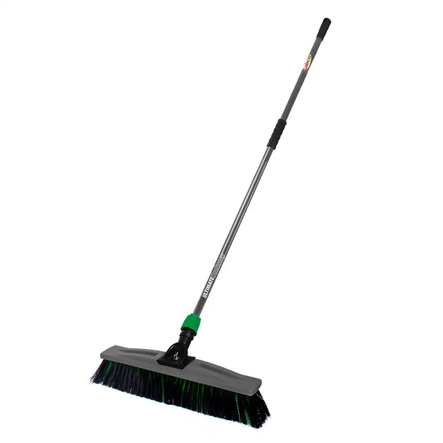 Sabco Ultimate 600mm medium stiff broom with metal handle on a white background