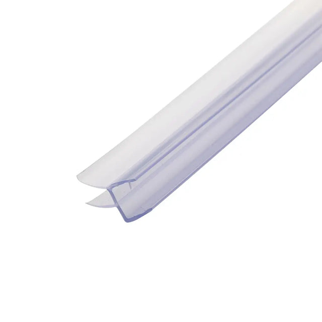 Clear silicone strip on a white background