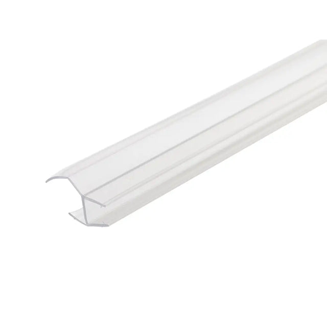 White plastic strip on a white background