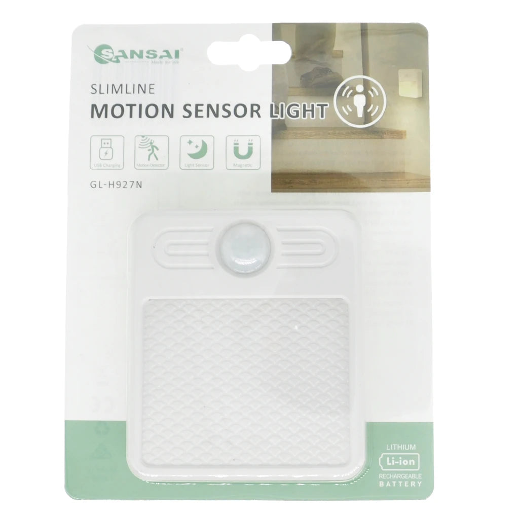 Sansai Rechargeable Slimline Motion Sensor Light GL-H927N