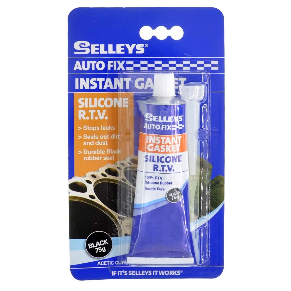 Selleys Auto Fix Instant Gasket RTV +205°C 75g Black