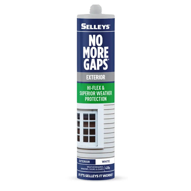 Selleys No More Gaps exterior sealant tube on a white background