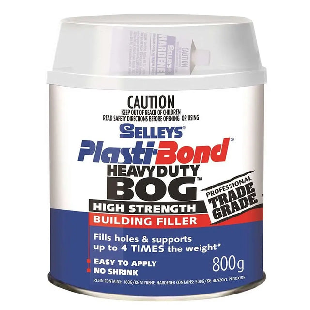 Selleys Plasti-Bond Heavy Duty BOG building filler can on a white background