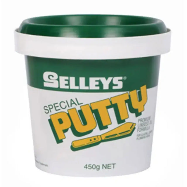 Container of Selleys Special Putty on a white background