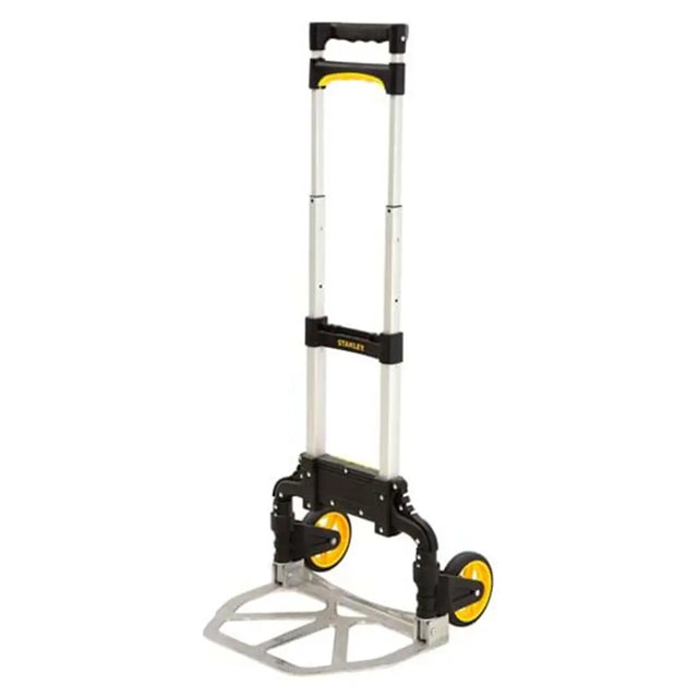 Hand truck with a flatbed design on a white background