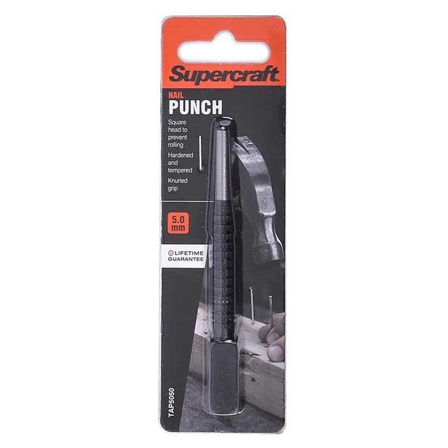 Supercraft nail punch in packaging on a white background