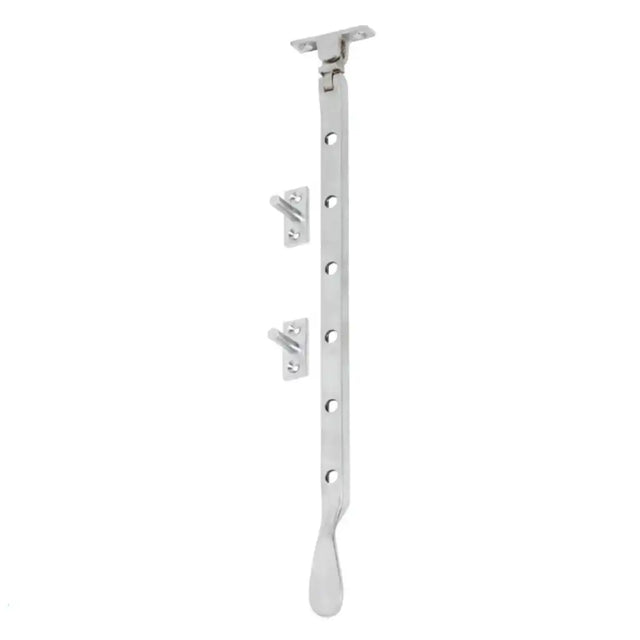 Superior Brass Casement Stay Bottom Fix Polished Chrome 330mm 33016