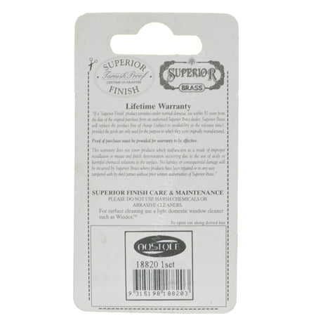 Superior Brass 50mm Brass House Number