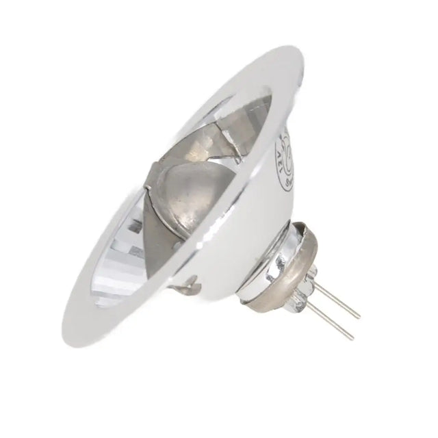 Light bulb with a white base on a white background