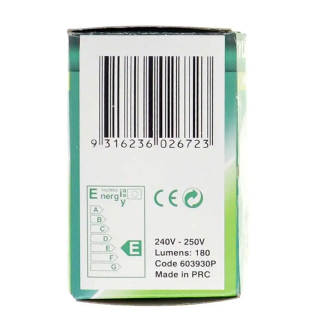 Battery with barcode and certification labels on a white background