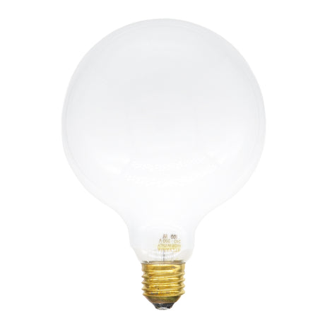 Sylvania G125 Spherical Incandescent Light Bulb E27 240V 100W Opal