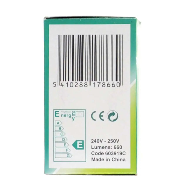 Product packaging with a barcode and certification logos on a white background