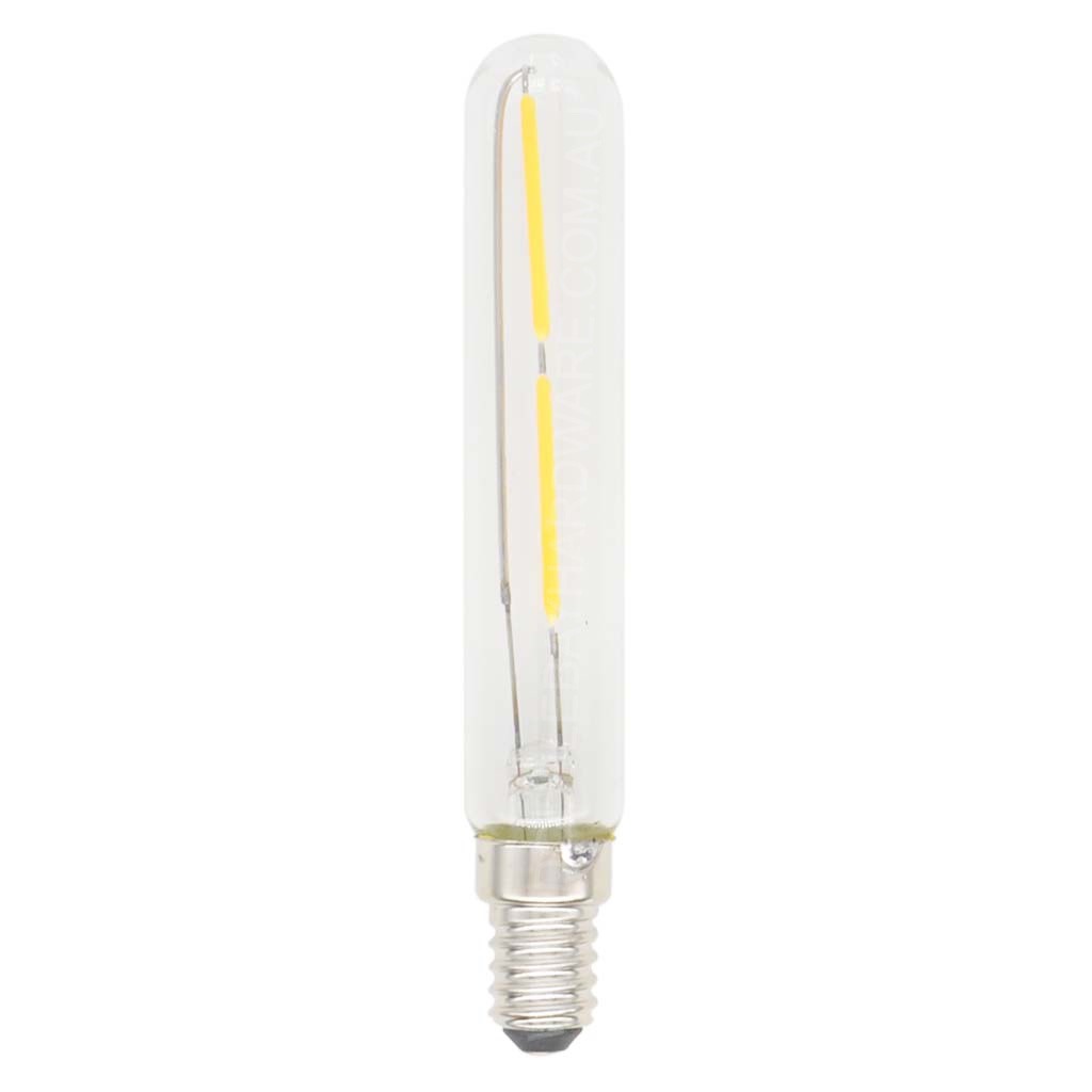 T20 Filament LED Light Bulb E14 240V 2W W/W 125mm
