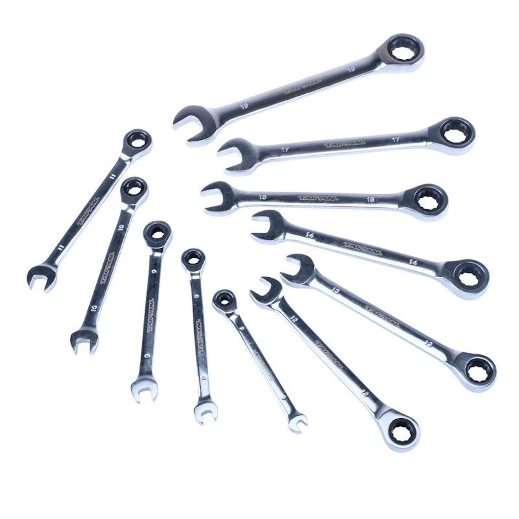 Taipan Combination Ratcheting Spanner Set 72Tooth 11Pcs 267057