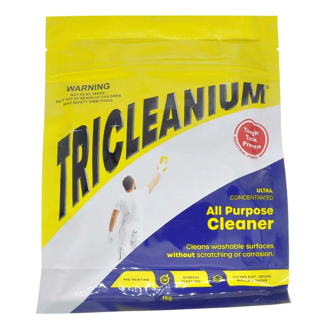 Tricleanium all-purpose cleaner packaging on a white background