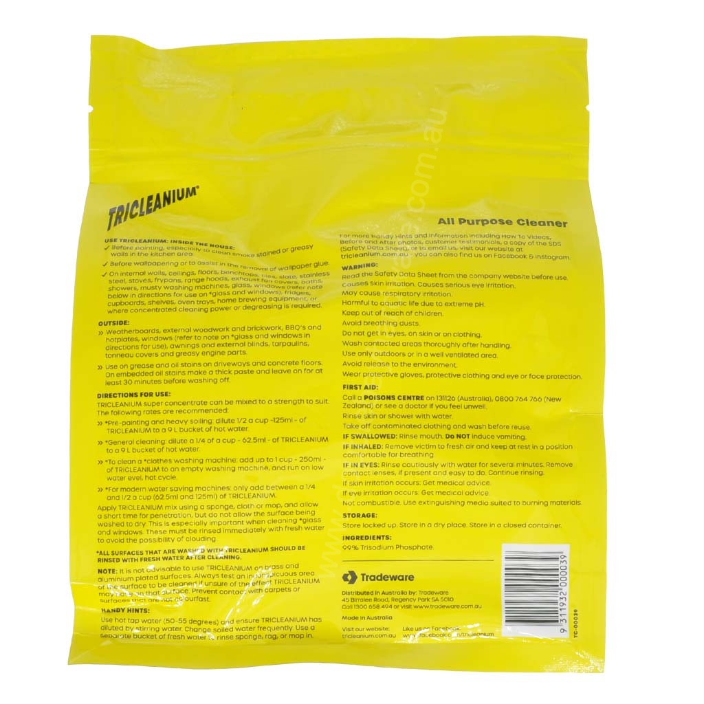 Tricleanium Ultra Concentrated Cleaner 1Kg TC-00039