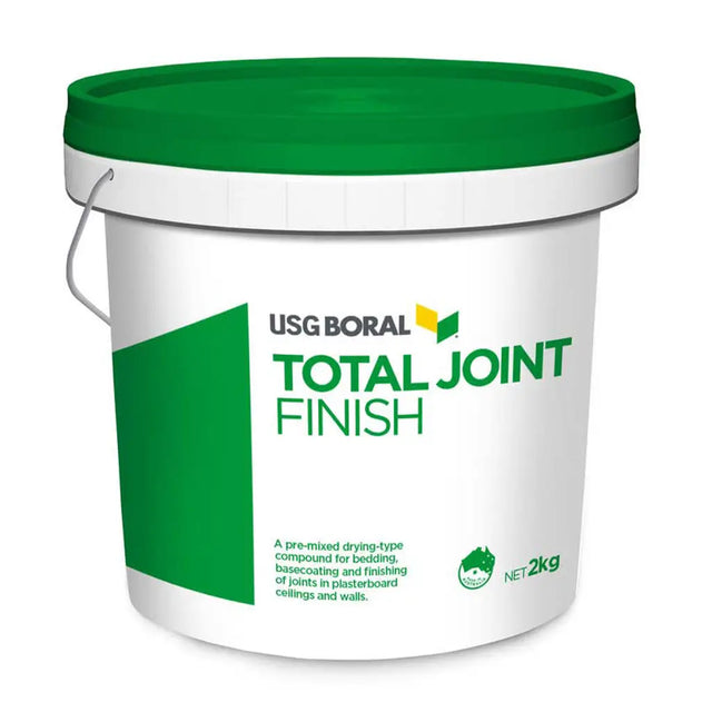 USG Boral Total Joint Finish container with green lid on a white background