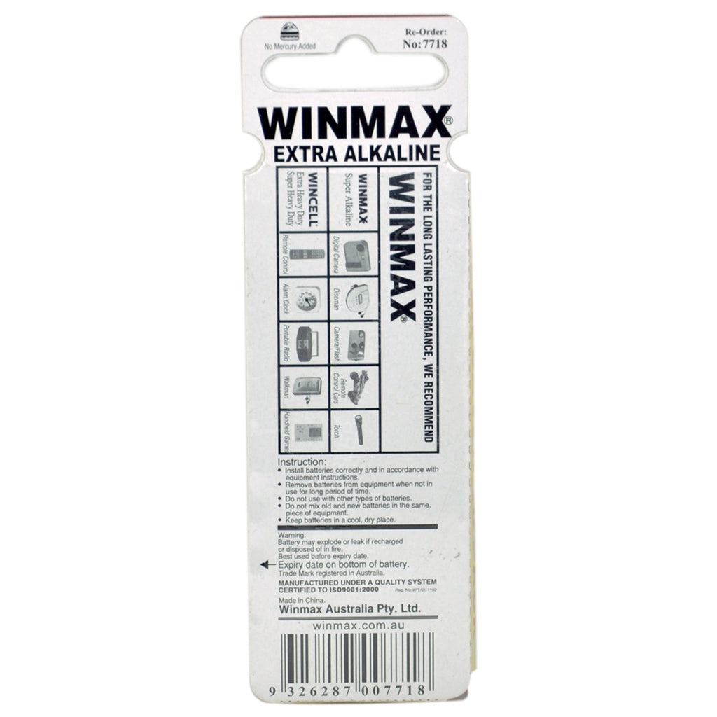 WINMAX Long Lasting Alkaline Battery 1.5V AAA 10Pcs LR03