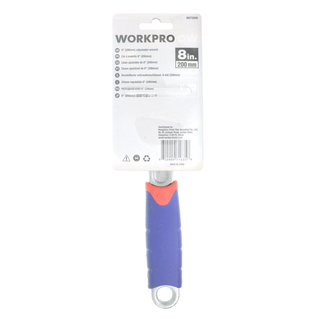 Workpro Adjustable Wrench 8″ 200mm W072009WE