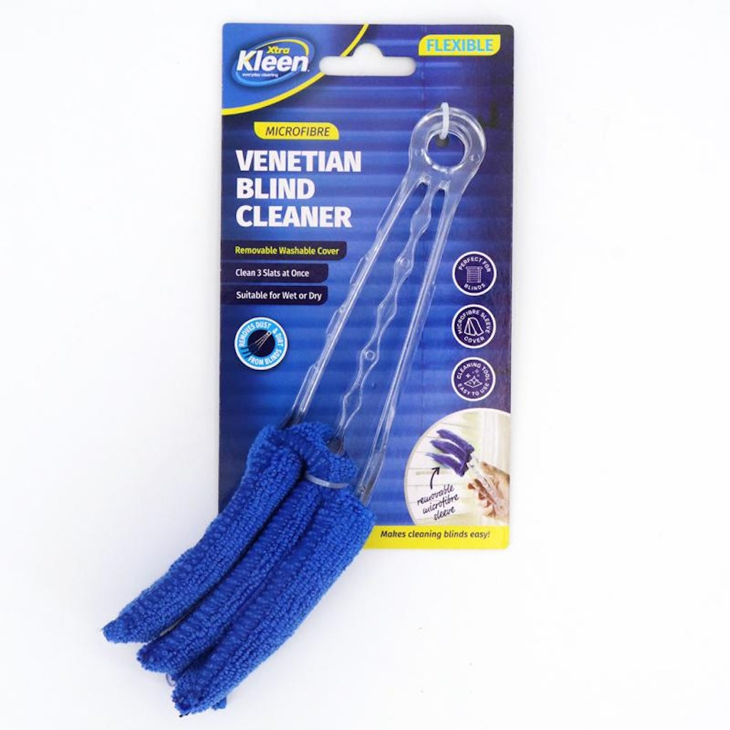 XTRA KLEEN Microfibre Venetian Blind Brush Cleaner 21cm 248841