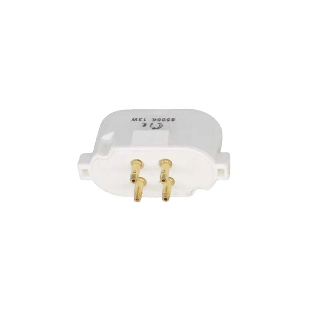 White electrical plug on a white background