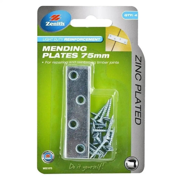 Zenith 19X75mm Light Duty Reinforcement Mending Plates WEE1075