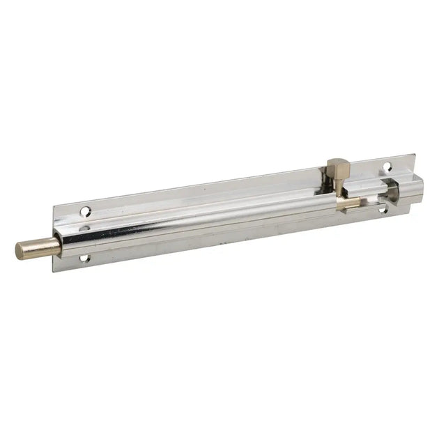 Metal door lock mechanism on a white background