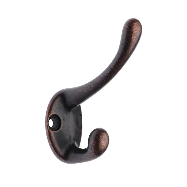 Zenith Hat & Coat Hook Narrow Style Florentine Bronze 60mm WIC0244