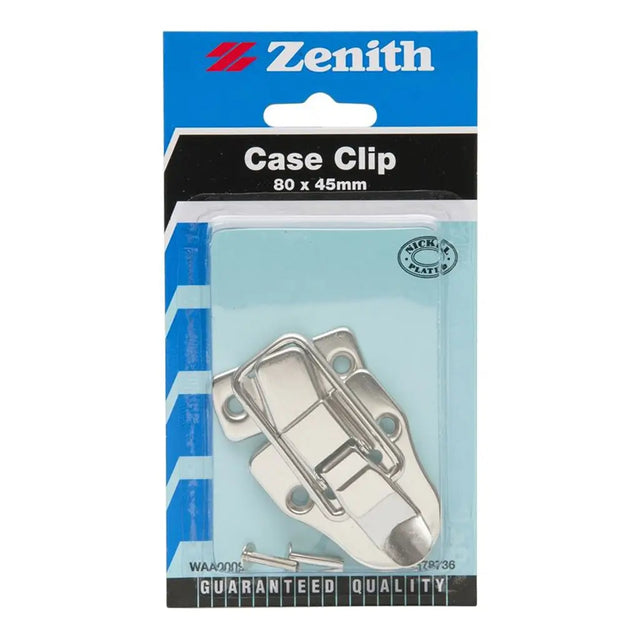 Zenith case clip packaging with product visible on a white background